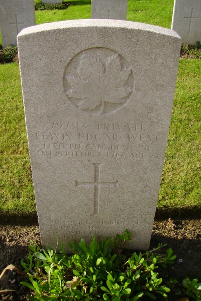 Grave Marker – Grave Marker - Lapugnoy Military Cemetery … photo courtesy of Marg Liessens